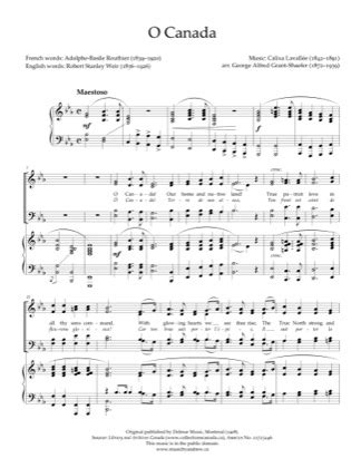 O Canada - Andrew Hawryluk Free Piano Sheet Music PDF