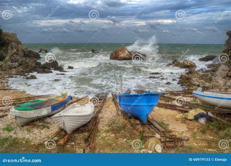 Fishing Village Tyulenovo, Bulgaria Stock Image - Image of coastal, landscape: 60979133