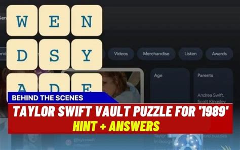 Taylor Swift Vault Puzzle For '1989': Hint + Answers - Make Easy Life