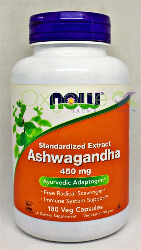 Now Ashwagandha 450Mg - Oxycline Pharmacy