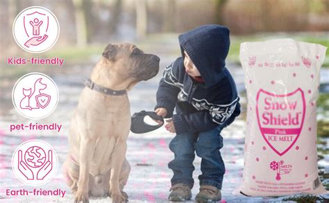 Snow Shield Ice Melt, Pink Effective to -0°F, Safe for Kids, Pets and Earth 50lb | eBay