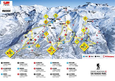 Crans Montana Ski Resort Piste Maps