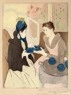 Afternoon Tea Party (1890–1891) by Mary Cassatt. Ori… | Flickr