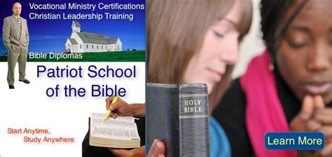 Christian Accredited Bible Colleges Degrees, Patriot Bible University