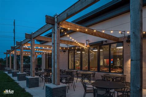 Restaurant Outdoor Patio String Lighting Ideas - Omaha, Nebraska