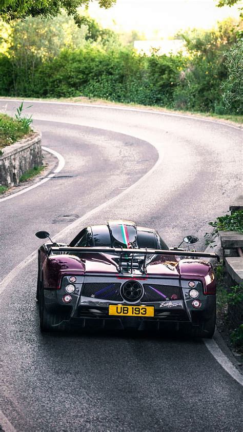 Purple Pagani Zonda, car, carbon, hypercar, new, supercar, HD phone wallpaper | Peakpx