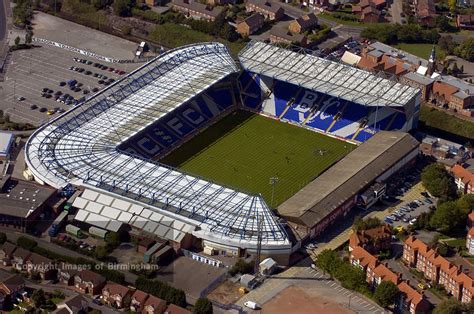 Images of Birmingham Photo Library An aerial view of St Andrews Football stadium in Birmingham.