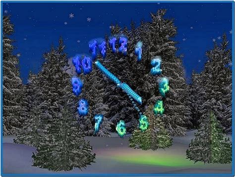 3D Christmas Clock Screensaver - Download-Screensavers.biz