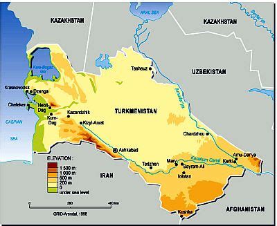 Climate Turkmenistan: temperature (°C), precipitation, when to go, what ...