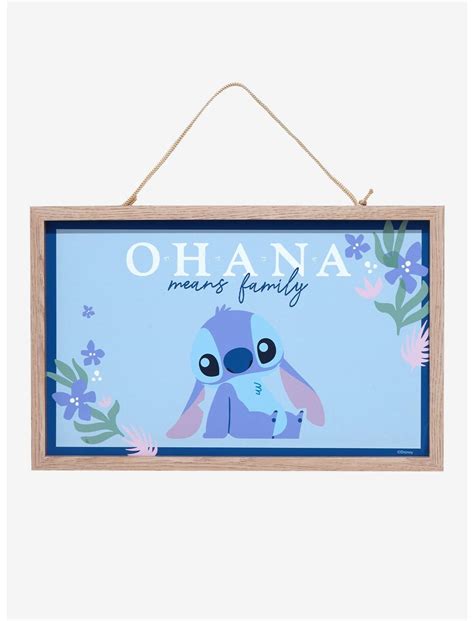 Disney Lilo & Stitch Ohana Means Family Wall Art | Hot Topic