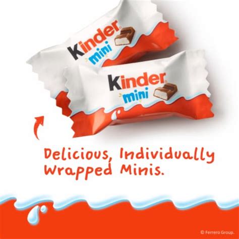 Kinder Chocolate Mini Milk Chocolate Bar With Creamy Milky Filling Candy Family Pack, 12.7 oz ...