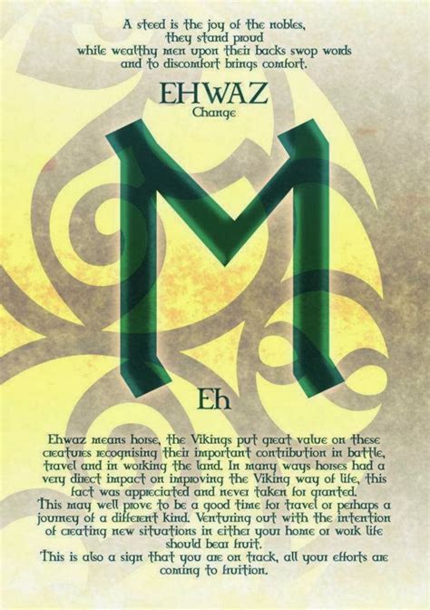 Nordic Wiccan: Ehwaz Rune