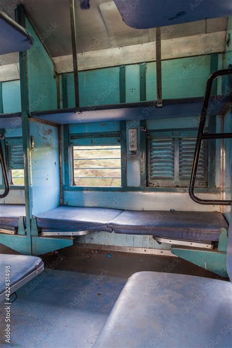 Interior of Sleeper class train coach in India Stock Photo | Adobe Stock