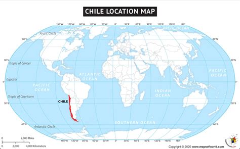 Mapa de Ubicación de Chile