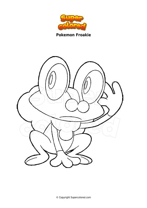 Coloring page Pokemon Froakie - Supercolored.com