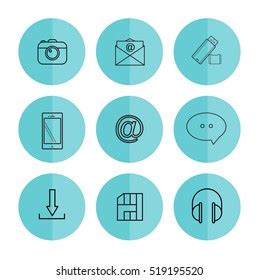 Social Media Icons Stock Vector (Royalty Free) 519195520 | Shutterstock