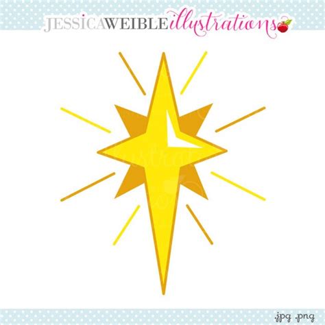 Nativity Star Cute Digital Clipart Star Clip art Christmas | Etsy