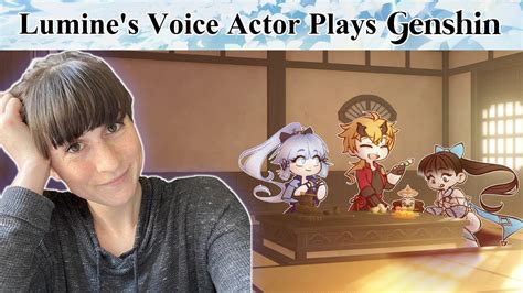 Lumine's English Voice Actor Plays Genshin Impact (Helping Yoimiya) - YouTube