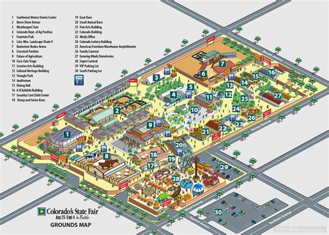 Colorado's State Fair Map Illustration on Behance