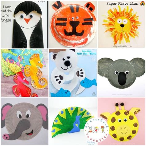 Zoo Animal Paper Plate Crafts for Kids | Animal crafts for kids, Animal ...