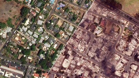 Hawaii fires: Satellite images and maps show the destruction from Maui's deadly blaze - ABC News