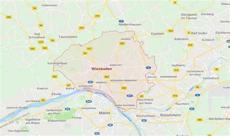 Wiesbaden Germany Map - Germany Travel Guide