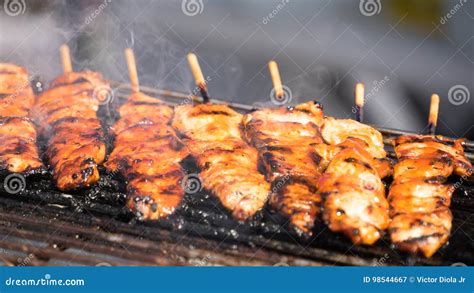 Philippine Style Pork Skewers Stock Image - Image of mealk, barbeque: 98544667