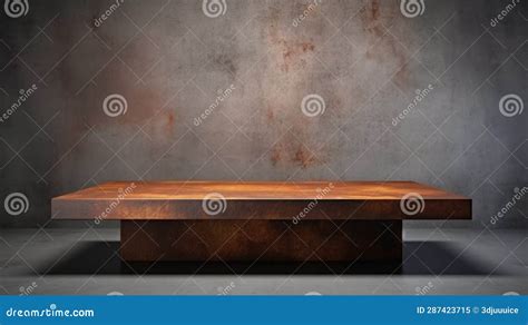 Rusty Iron Abstract Minimalistic Product Podium. Stock Illustration ...