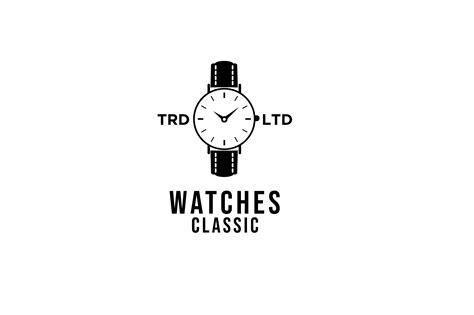 Watch Logo Design Template Vector Graphic by Alpha Std · Creative Fabrica