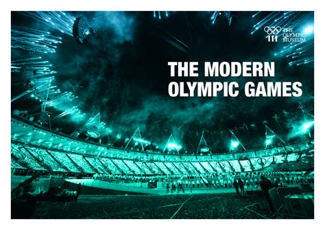 The-Modern-Olympic-Games (sports culture) - The Modern olyMpic GaMes ...