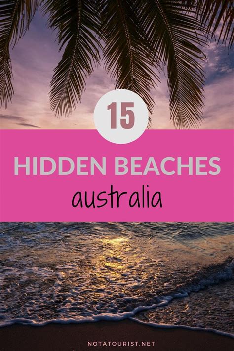 the beach with text that reads 15 hidden beaches australia