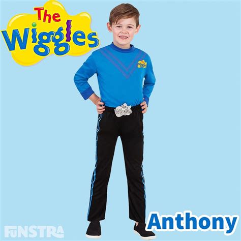 The Wiggles - Anthony Wiggle Blue Dress Up Costume Anthony Wiggle Costume for toddlers and 3-5 ...