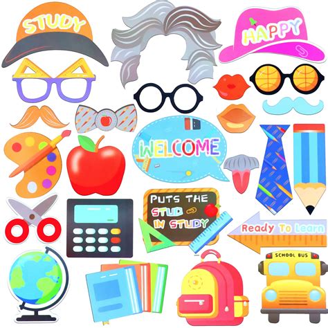 Buy KatchOn, Back to School Photo Booth Props - Big, Pack of 25 | Back to School Photo Props for ...