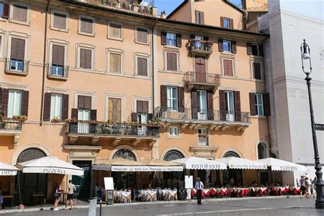 Restaurant in Piazza Navona, Rome, Italy Editorial Stock Photo - Image of building, restaurant ...