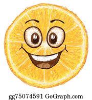 15 Happy Orange Fruit Cross Section Clip Art | Royalty Free - GoGraph