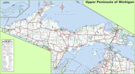 Map Of The Upper Peninsula Of Michigan - Vector U S Map