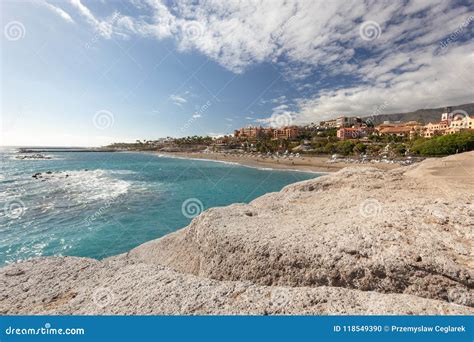 Beach Near El Duque Castle Playa El Duque, Tenerife, Spain Stock Photo - Image of spain, ocean ...