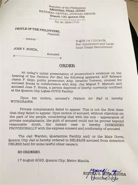 Jay Sonza cases dismissed | PEP.ph