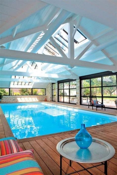 52 Outstanding Indoor Pool Design for Modern House - HOMEFULIES | Indoor swimming pool design ...