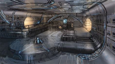 spaceship interior concept art - Shaniqua Delong