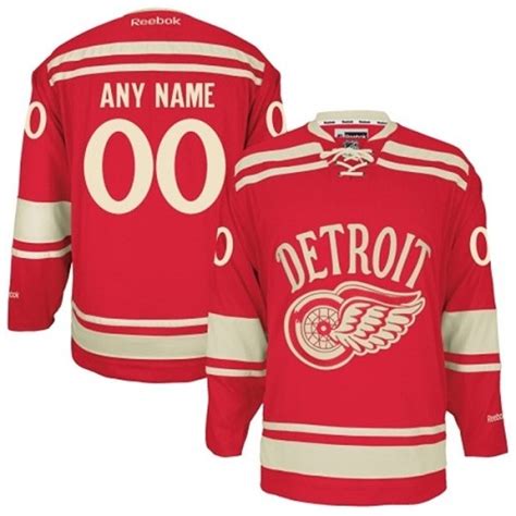 Youth Reebok Detroit Red Wings Customized Premier Red 2014 Winter Classic NHL Jersey