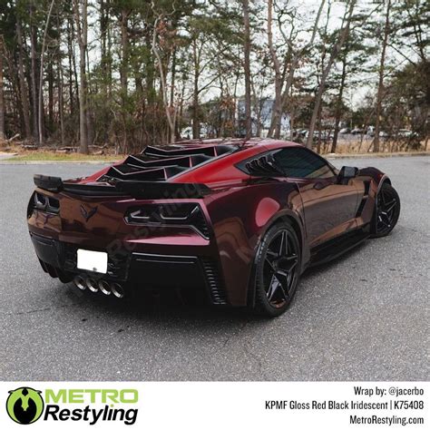 KPMF K75400 Gloss Red Black Iridescent Vinyl Wrap | K75408 | Red sports ...