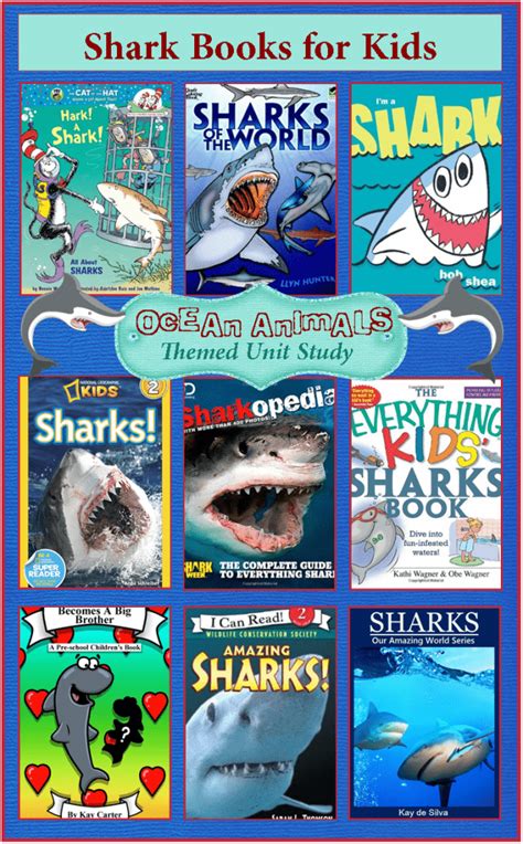 Shark Week Books for Kids {Ocean Animals Unit Study}