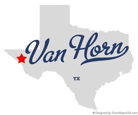 Map of Van Horn, TX, Texas