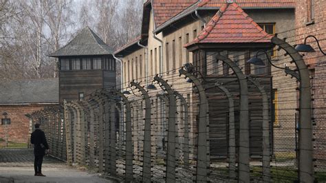 Auschwitz memorial vandalized with antisemitic graffiti : NPR