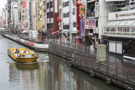 River Cruise of Osaka Dotonbori Canal Japan Editorial Stock Image - Image of namba, tour: 168209314