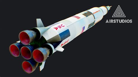 Apollo 11 Saturn 5 Rocket - Buy Royalty Free 3D model by AirStudios ...