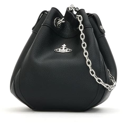 VIVIENNE WESTWOOD Chrissy Black Small Bucket Bag - Womens from PILOT UK