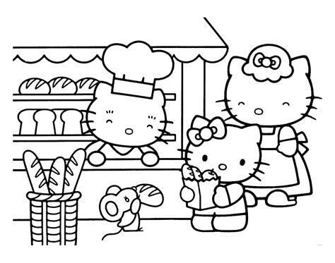 large hello kitty coloring pages download and print for free - free printable hello kitty ...