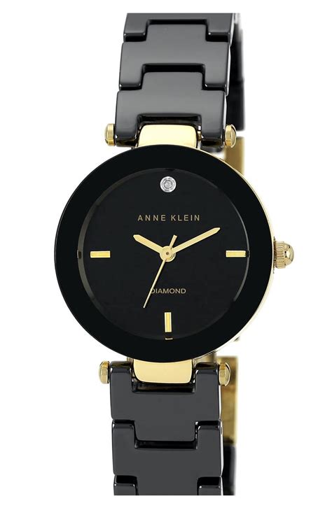 Anne Klein Round Ceramic Bracelet Watch, 28mm | Nordstrom